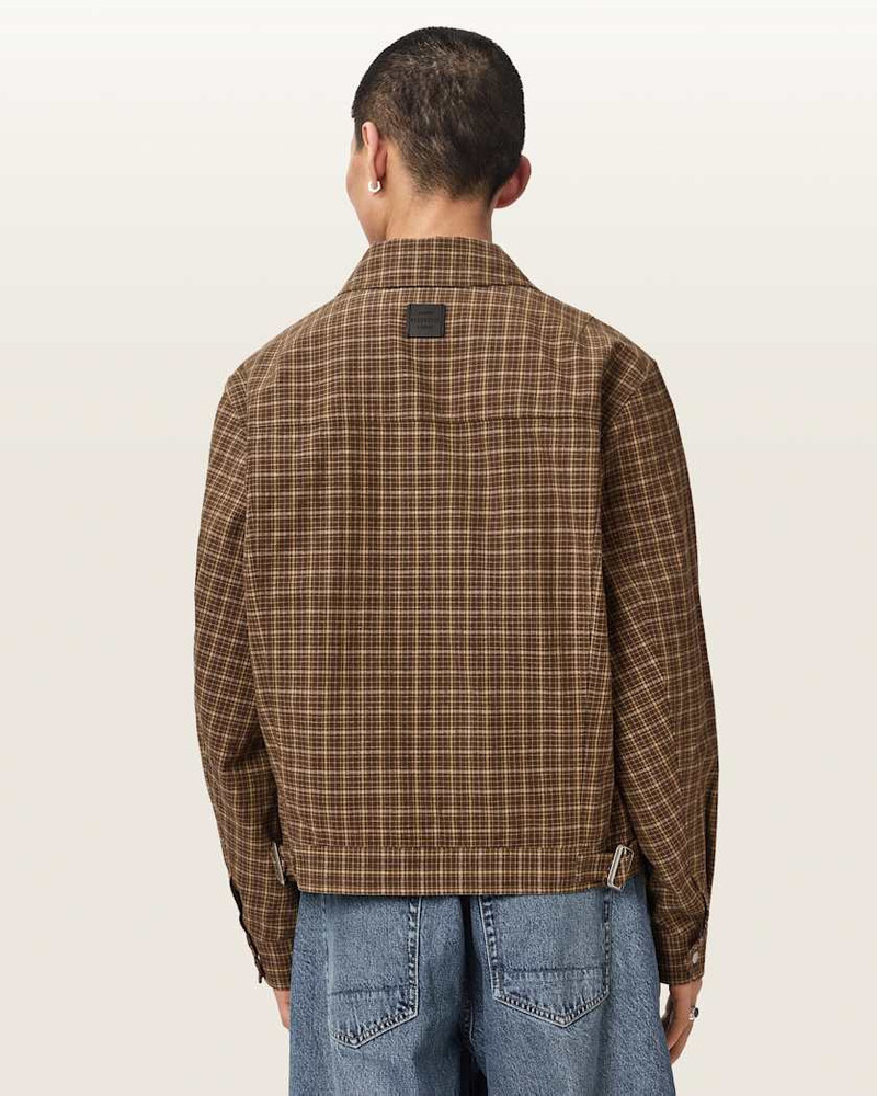 LAKESHAW RELAXED FIT LINEN BLEND CHECK JACKET 7
