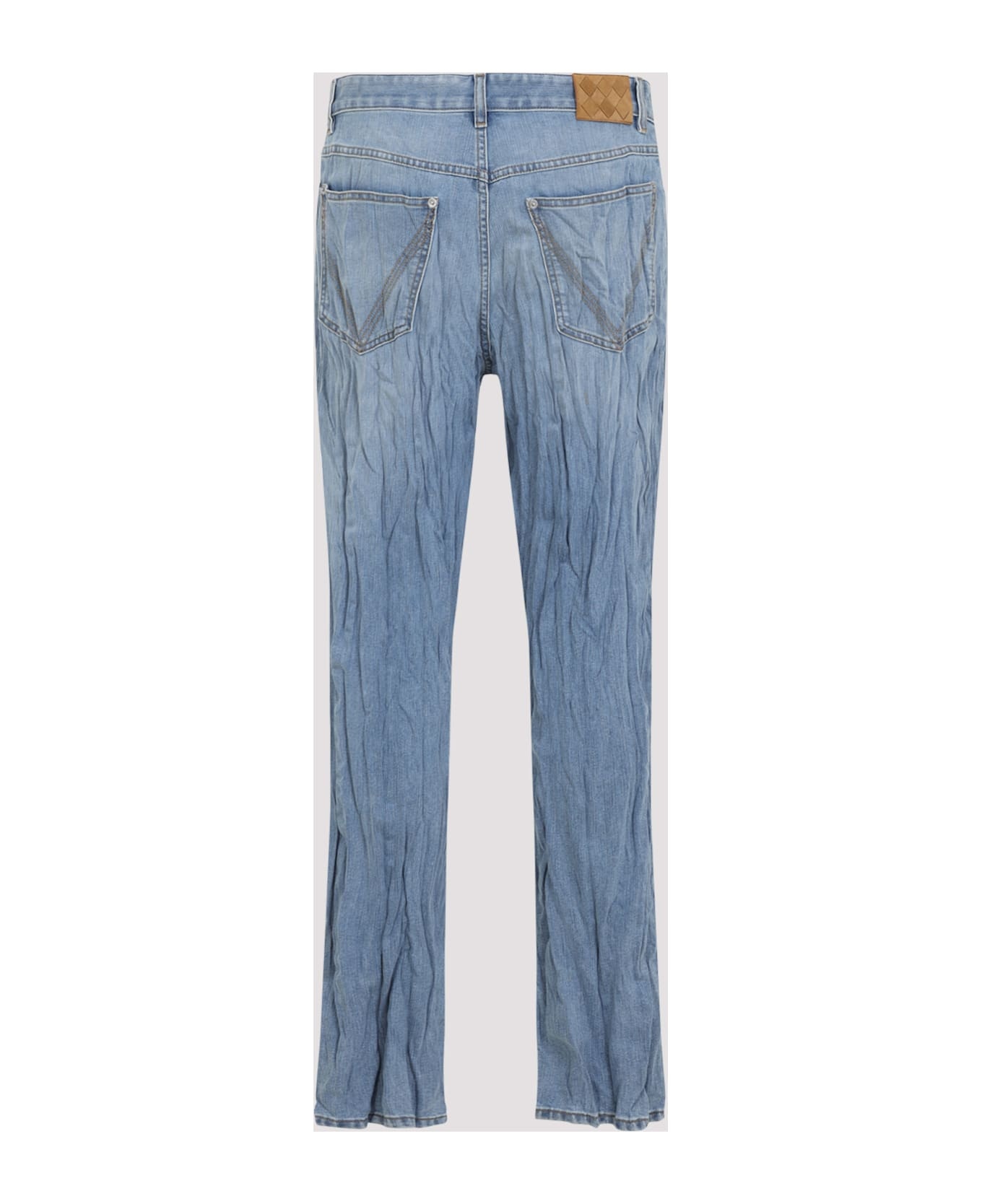 Crushed Denim Pants - 4