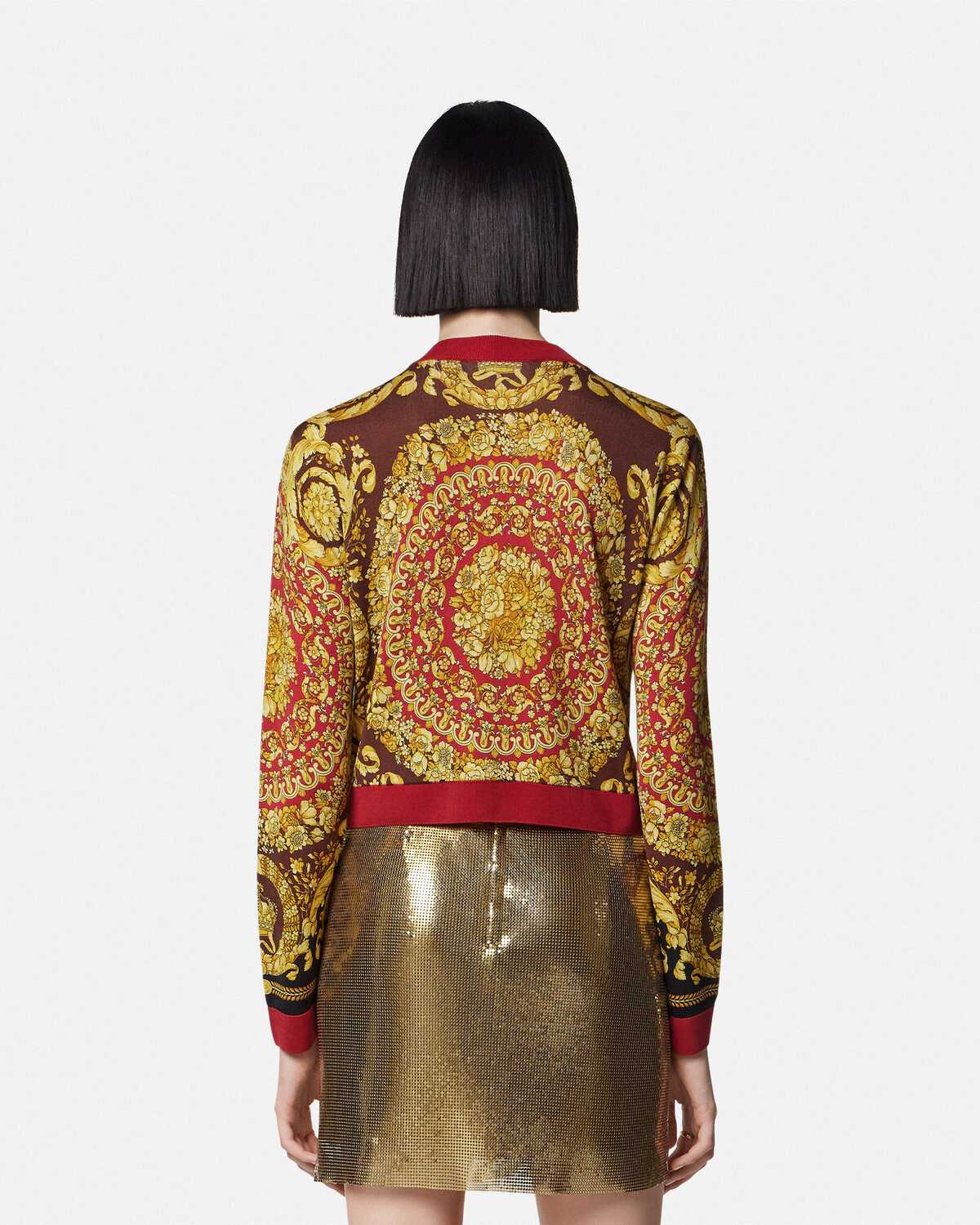 Barocco Silk Knit Cardigan - 5