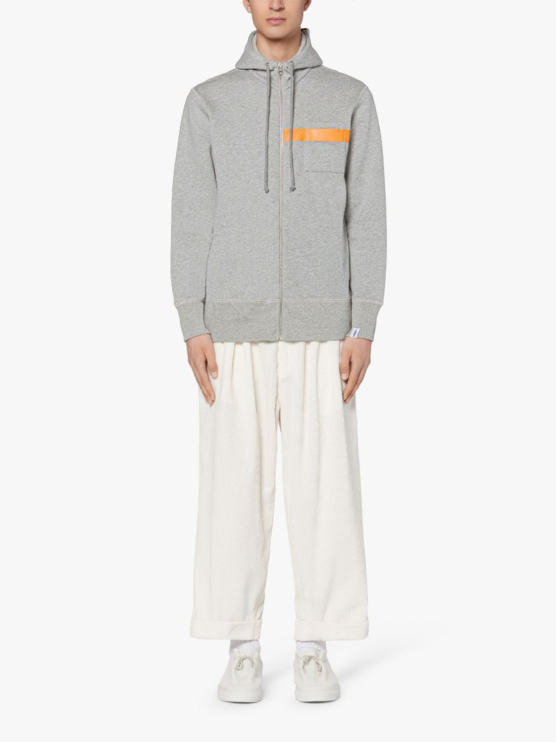 Mackintosh GREY X ORANGE COTTON HOODED SWEATSHIRT | GJM-208 outlook