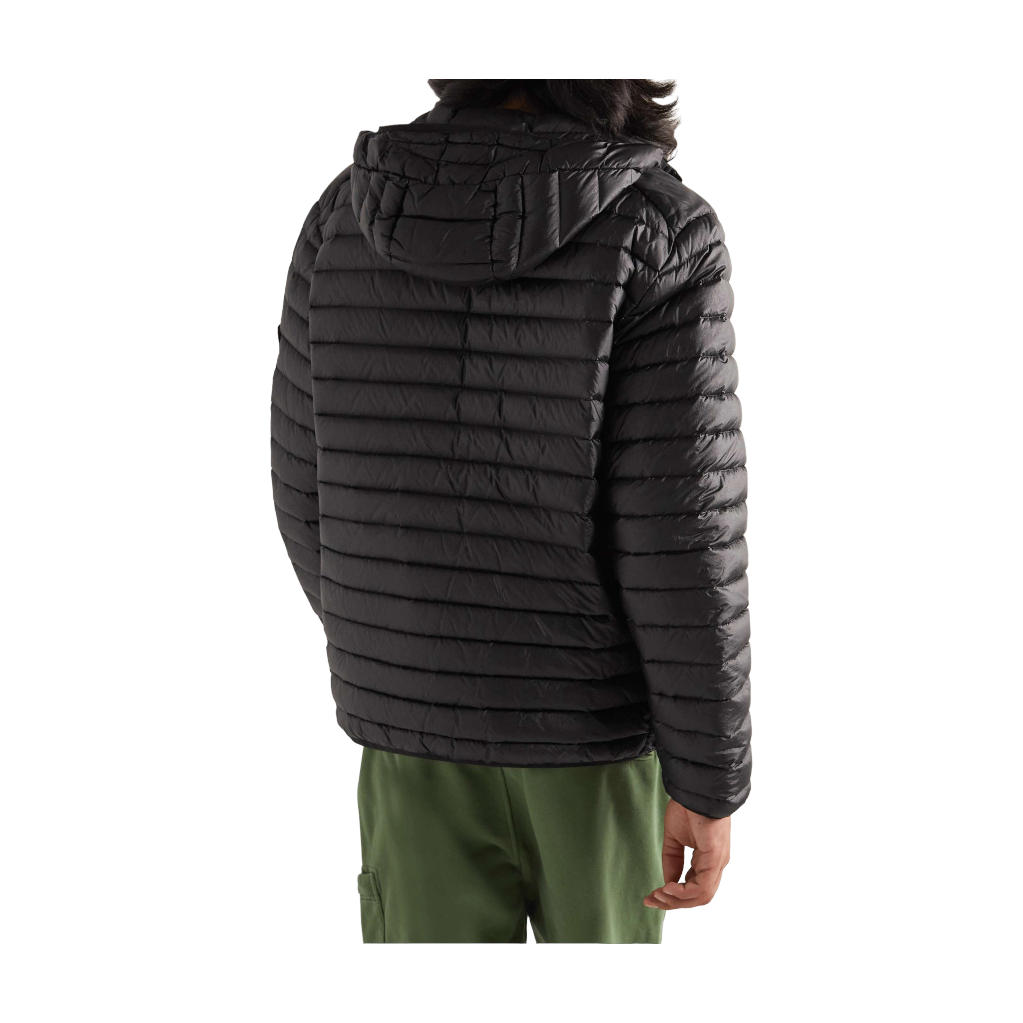 Stone Island Channel Logo-Appliquéd Quilted Shell Hooded Down Jacket - 2