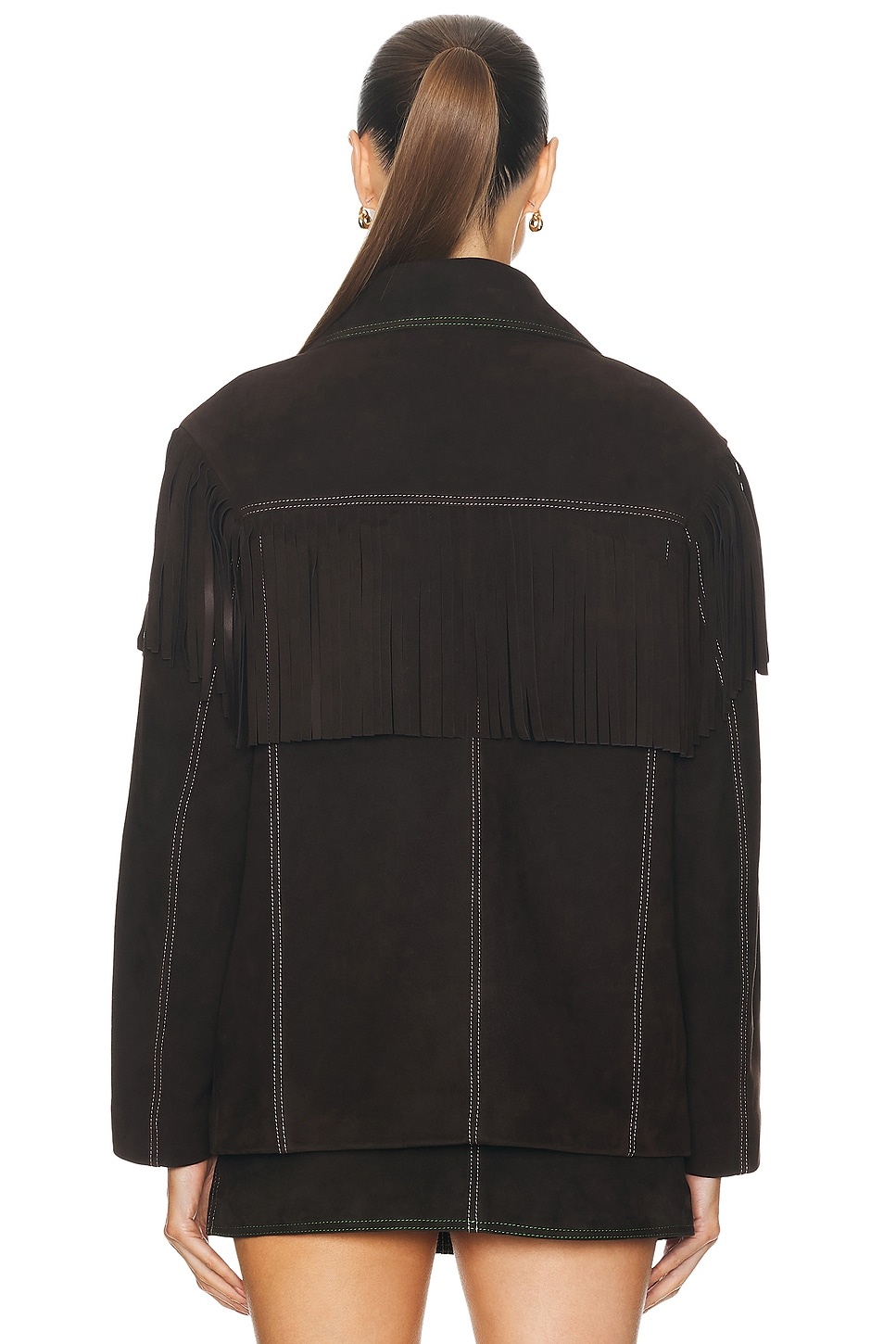 For FWRD Suede Fringe Jacket - 5