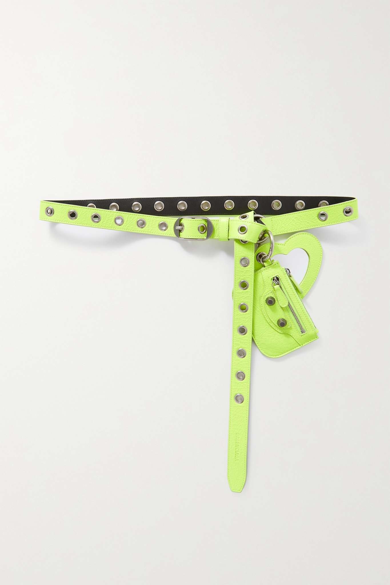 Balenciaga Le Cagole ベルト 75 BALENCIAGA Le Cagole embellished crinkled-leather belt | NET