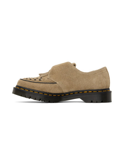 Dr. Martens Beige Ramsey Suede Kiltie Monkstraps outlook