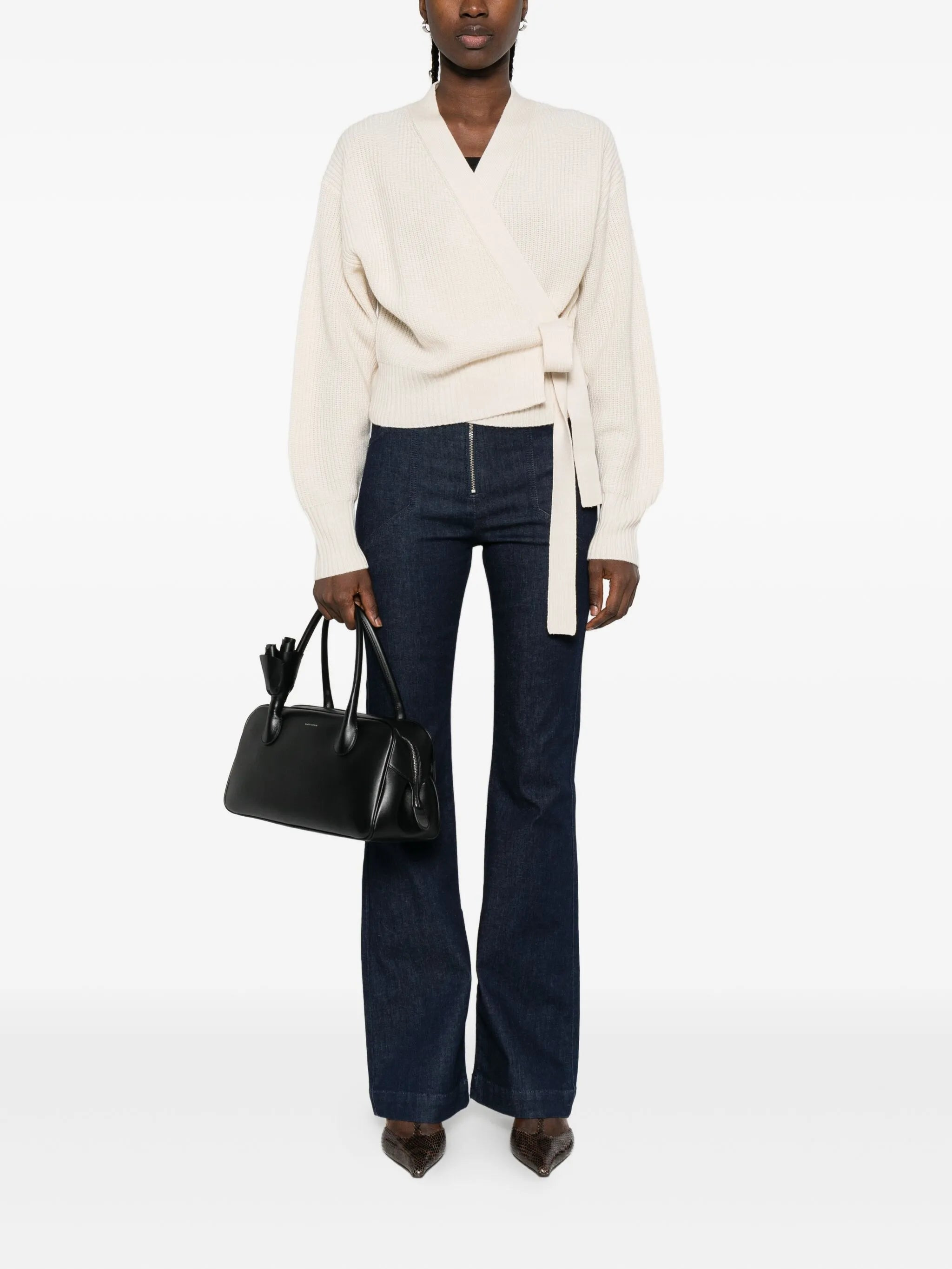 Allude Wrap-tie Cardigan - 4