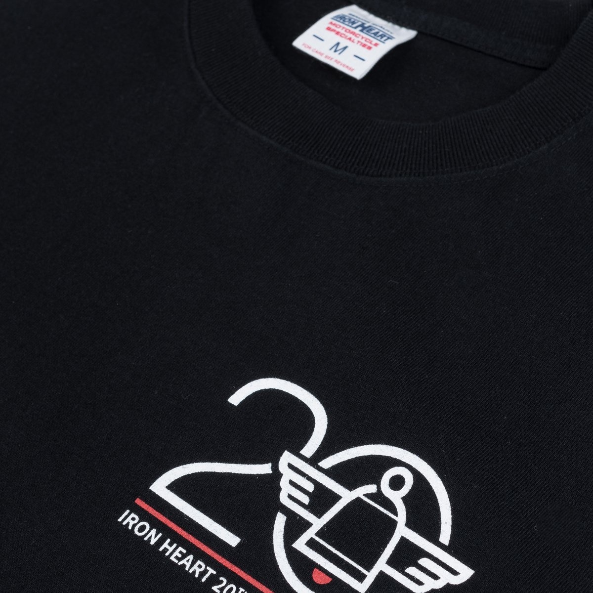 7.5oz Printed "20th Anniversary" Loopwheel Crew Neck T-Shirt - Black - 8