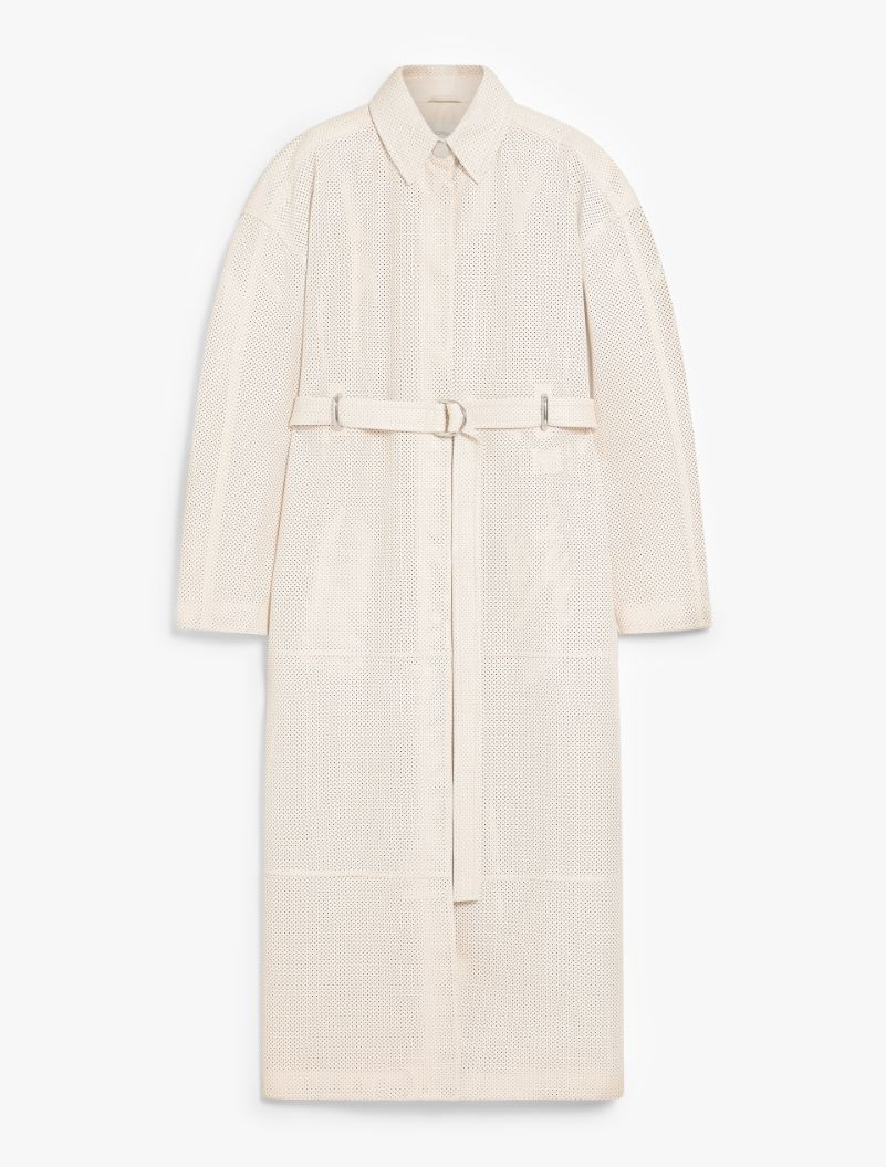 Long Nappa leather trench coat - RUNWAY - 1