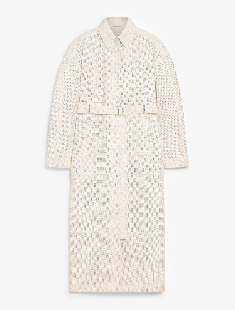 Long Nappa leather trench coat - RUNWAY - 1