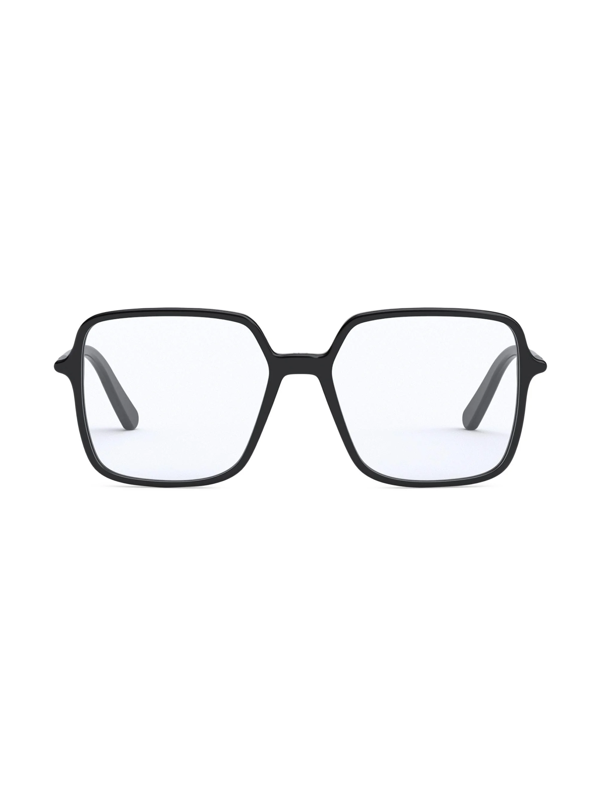 Women's Minicdo S2i 48MM Square Eyeglasses - Clear Black - 1