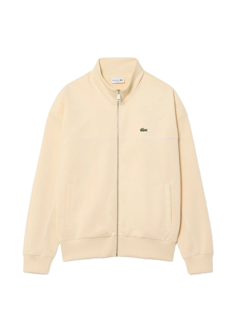 logo-patch zip-up sweater - 1