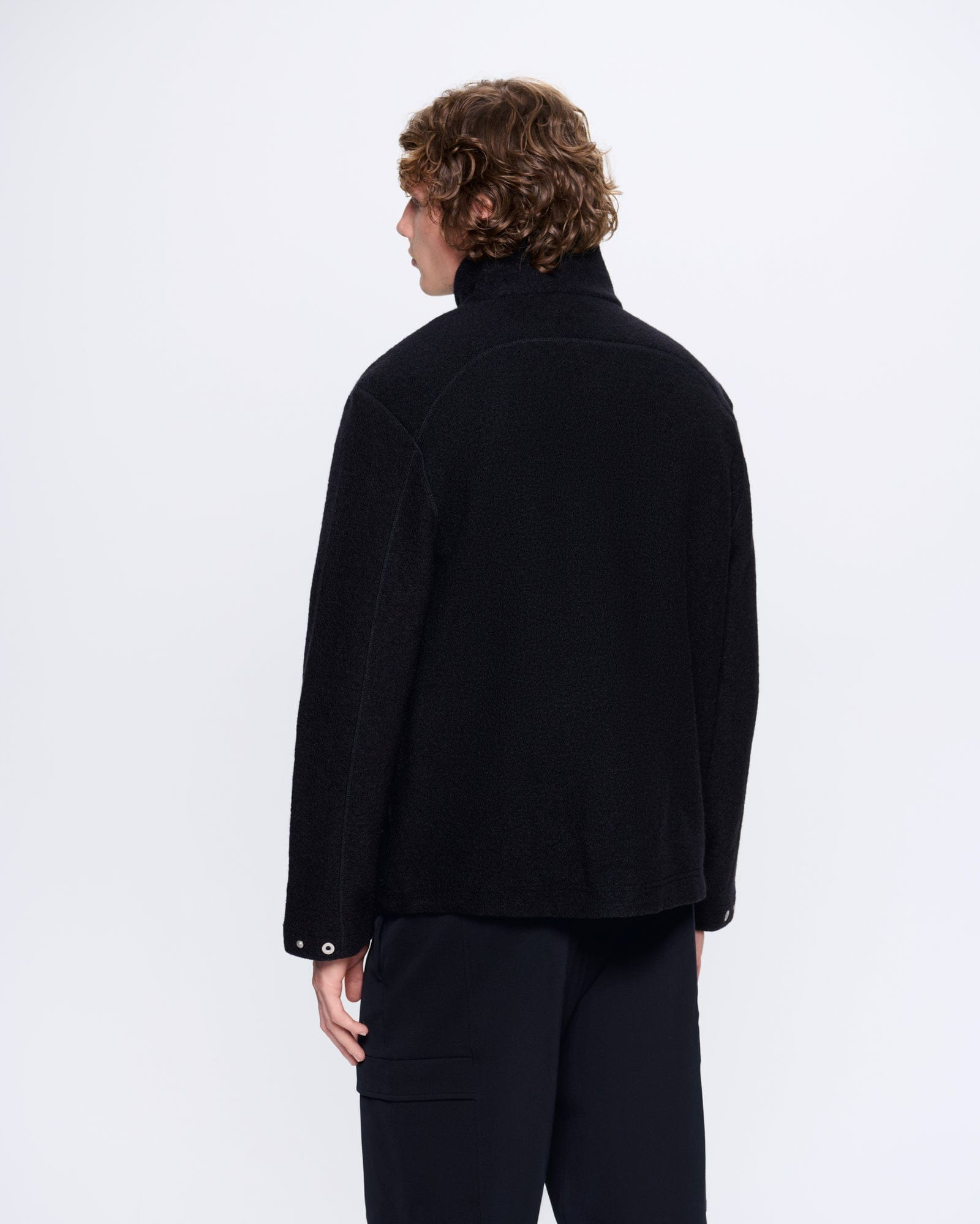 Men's DNA Utility Wool Jacket - Black - 5