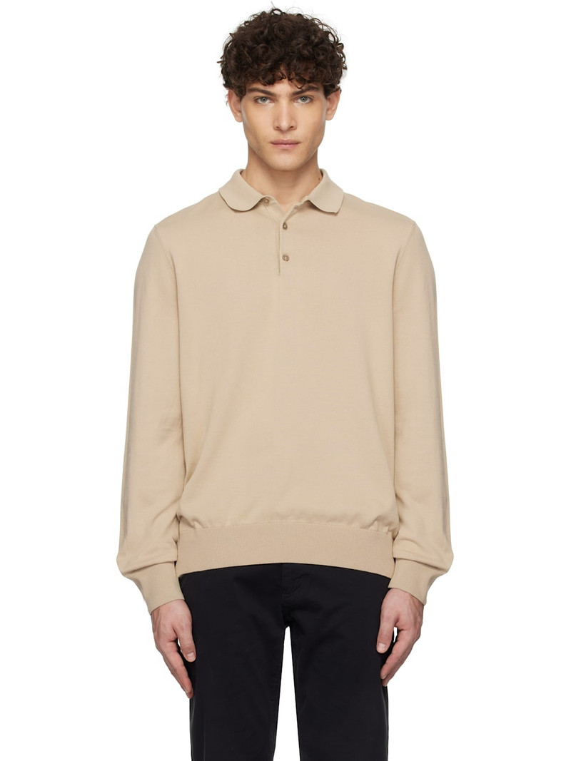 Beige Regular-Fit Polo 1