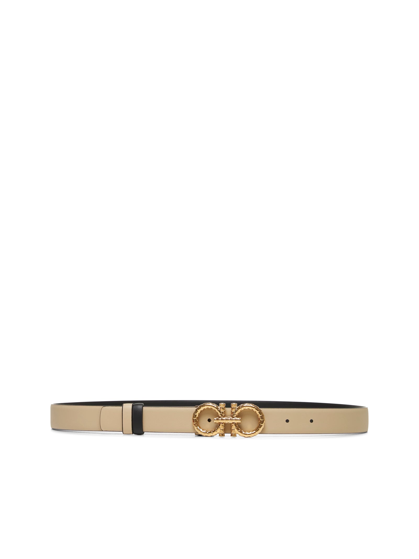 Black reversible Gancini belt - 3