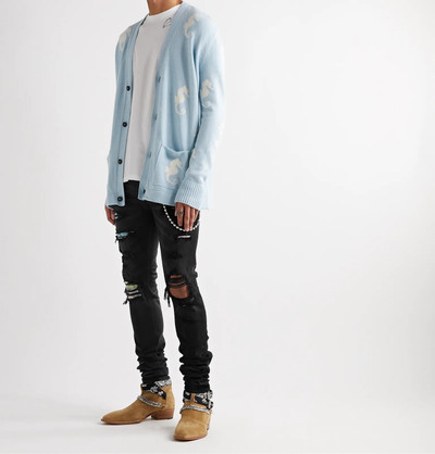 AMIRI Hawaiian Thrasher Skinny-Fit Distressed Stretch-Denim Jeans outlook