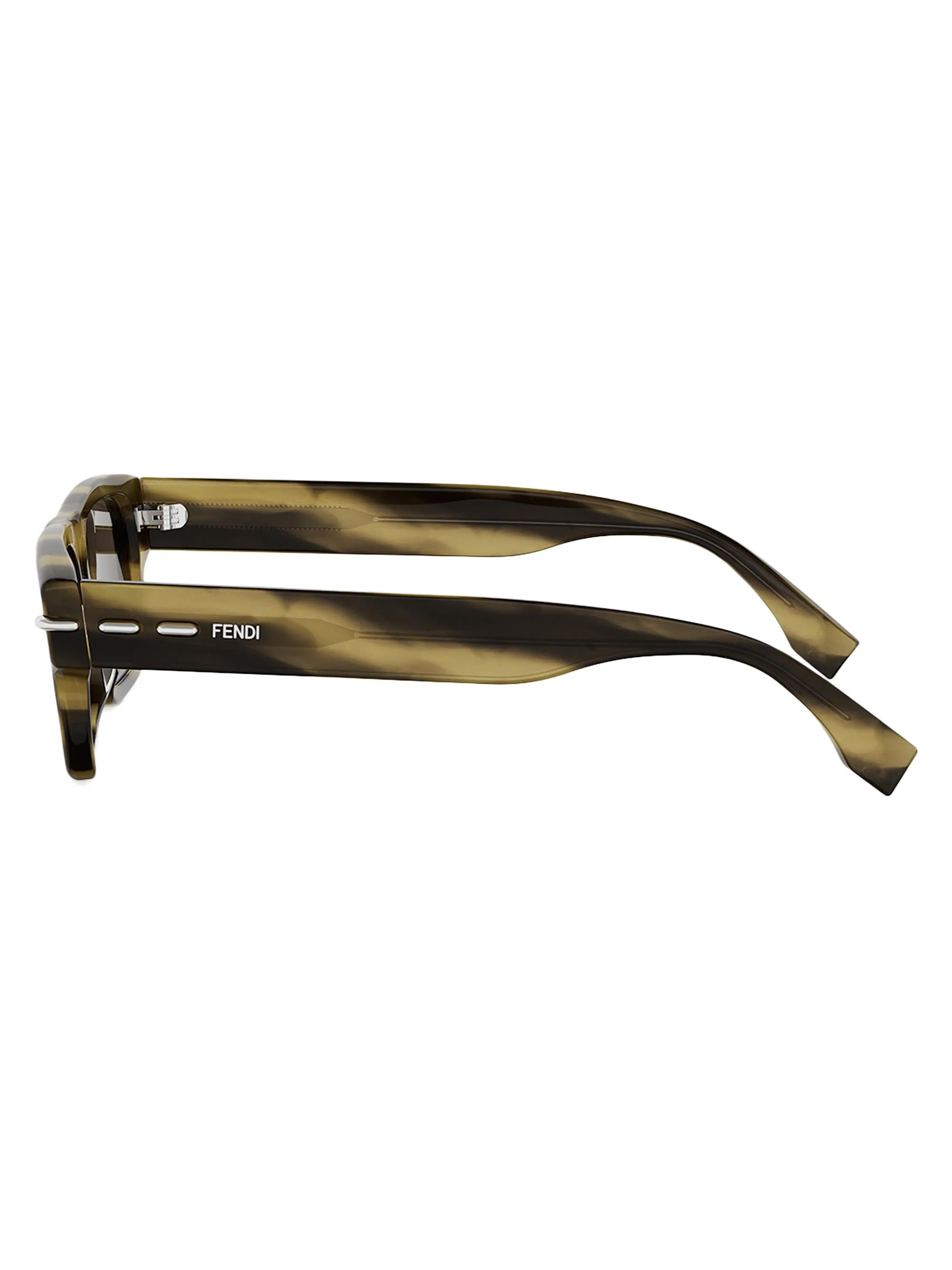 Men's Selleria 54MM Rectangular Sunglasses - Brown Horn - 1
