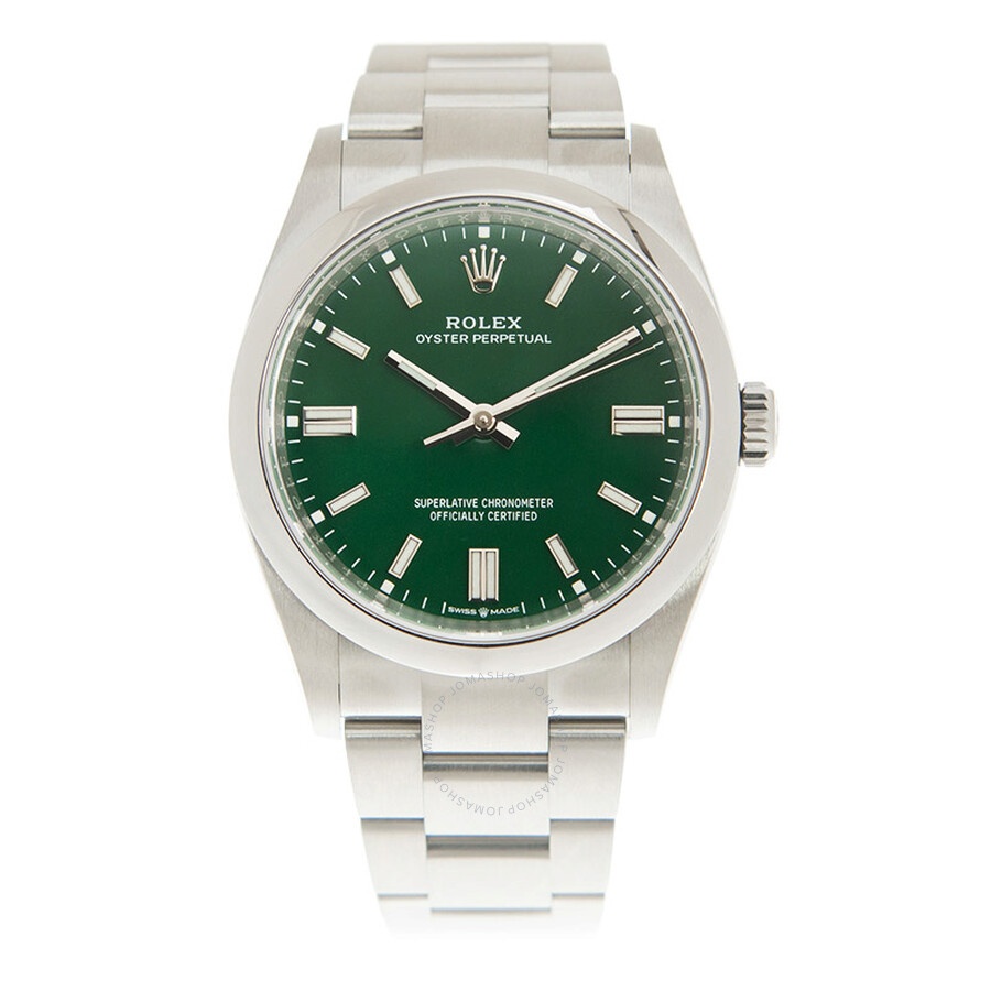 Rolex Oyster Perpetual Automatic Chronometer Green Dial Men's Watch 126000GNSO - 2