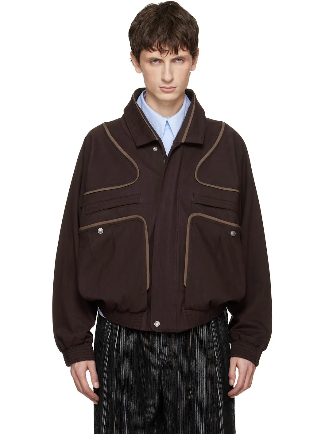 Brown Harrer Blouson Jacket - 1