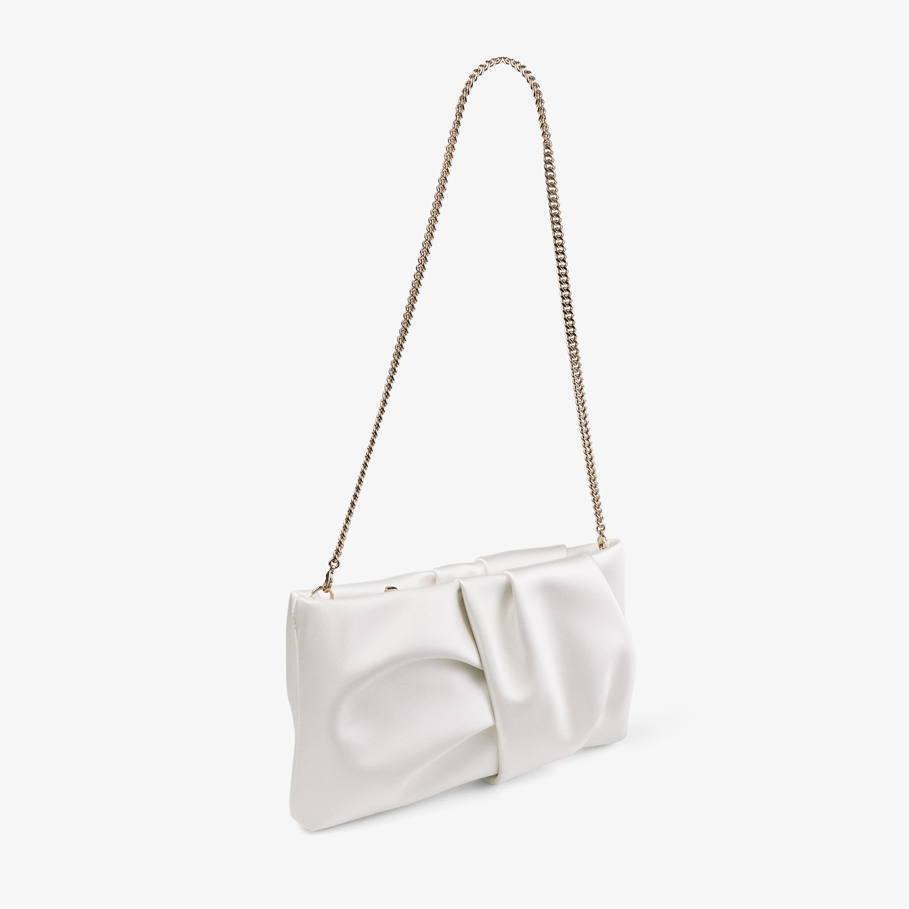 Bonny Clutch
Ivory Satin Clutch Bag - 5