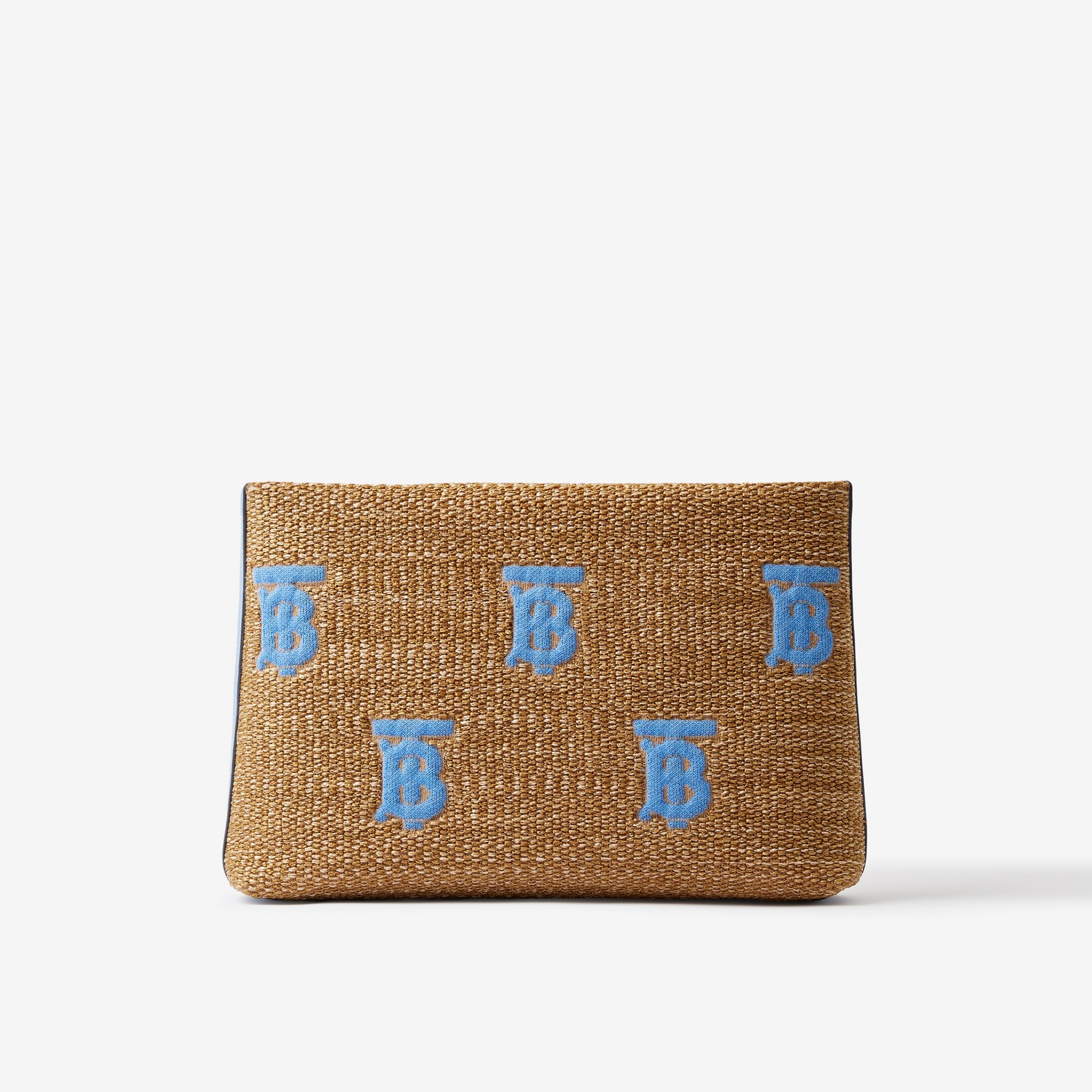 Monogram Raffia-effect Zip Pouch - 3