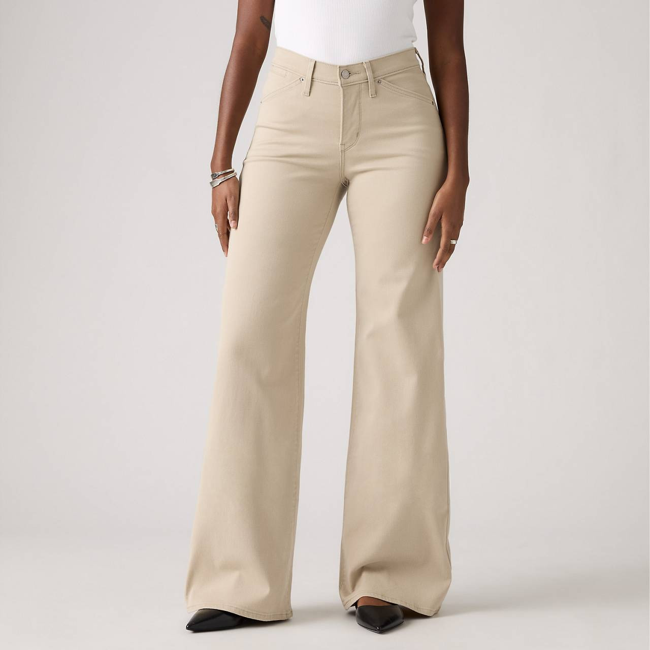 318 SHAPING NOTCH BACK WIDE LEG WOMEN'S JEANS - 6