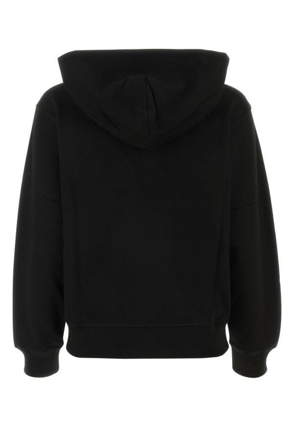 Black cotton sweatshirt - 2