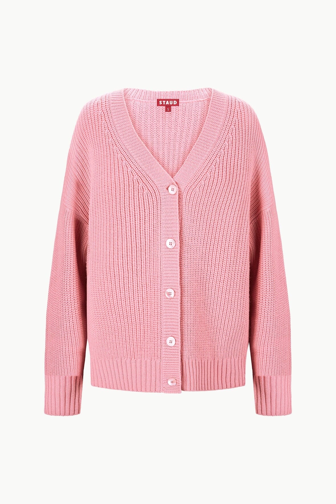 STAUD MATILDA CARDIGAN DAMASK PINK - 1