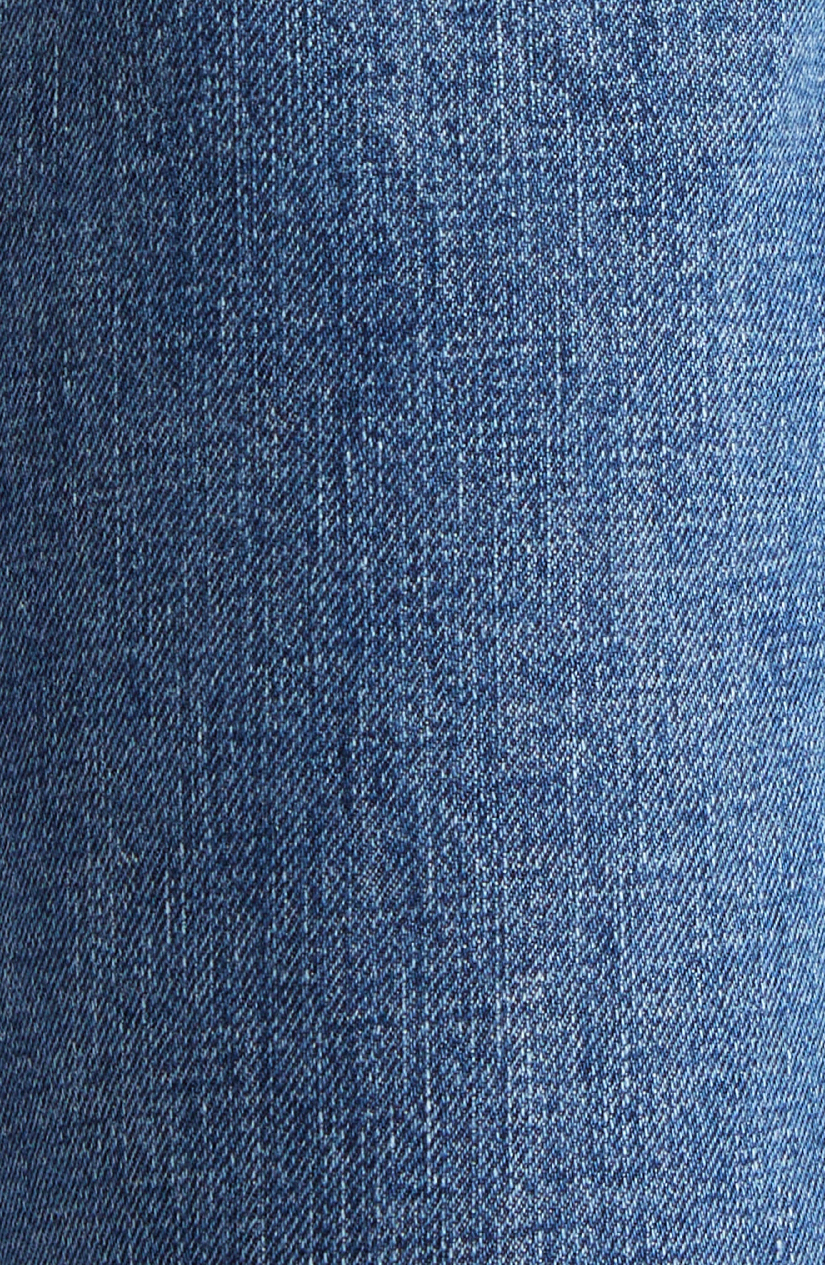 Missoni Knit Waistband Wide Leg Jeans in Blue Denim at Nordstrom - 7