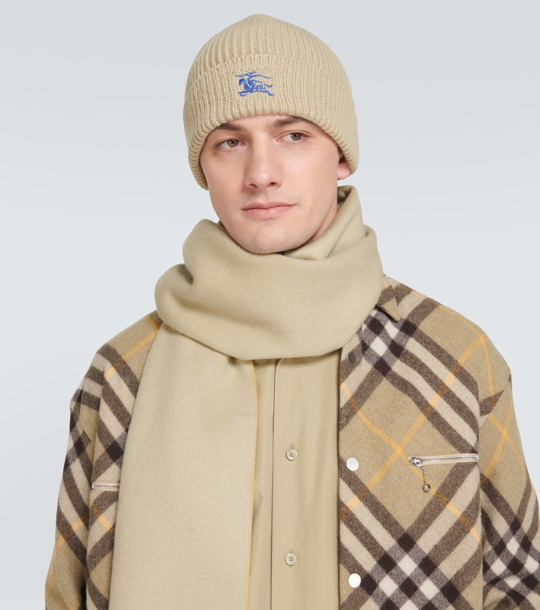 EKD ribbed-knit cashmere beanie - 2