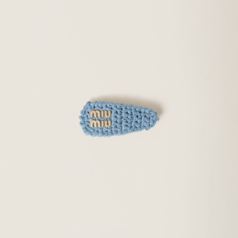 Woven fabric hair clip 1