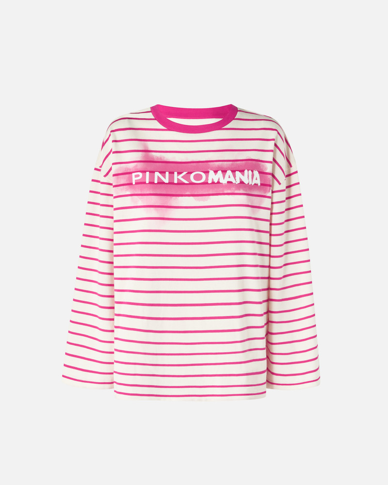 PINKOMANIA STRIPED JERSEY T-SHIRT 1