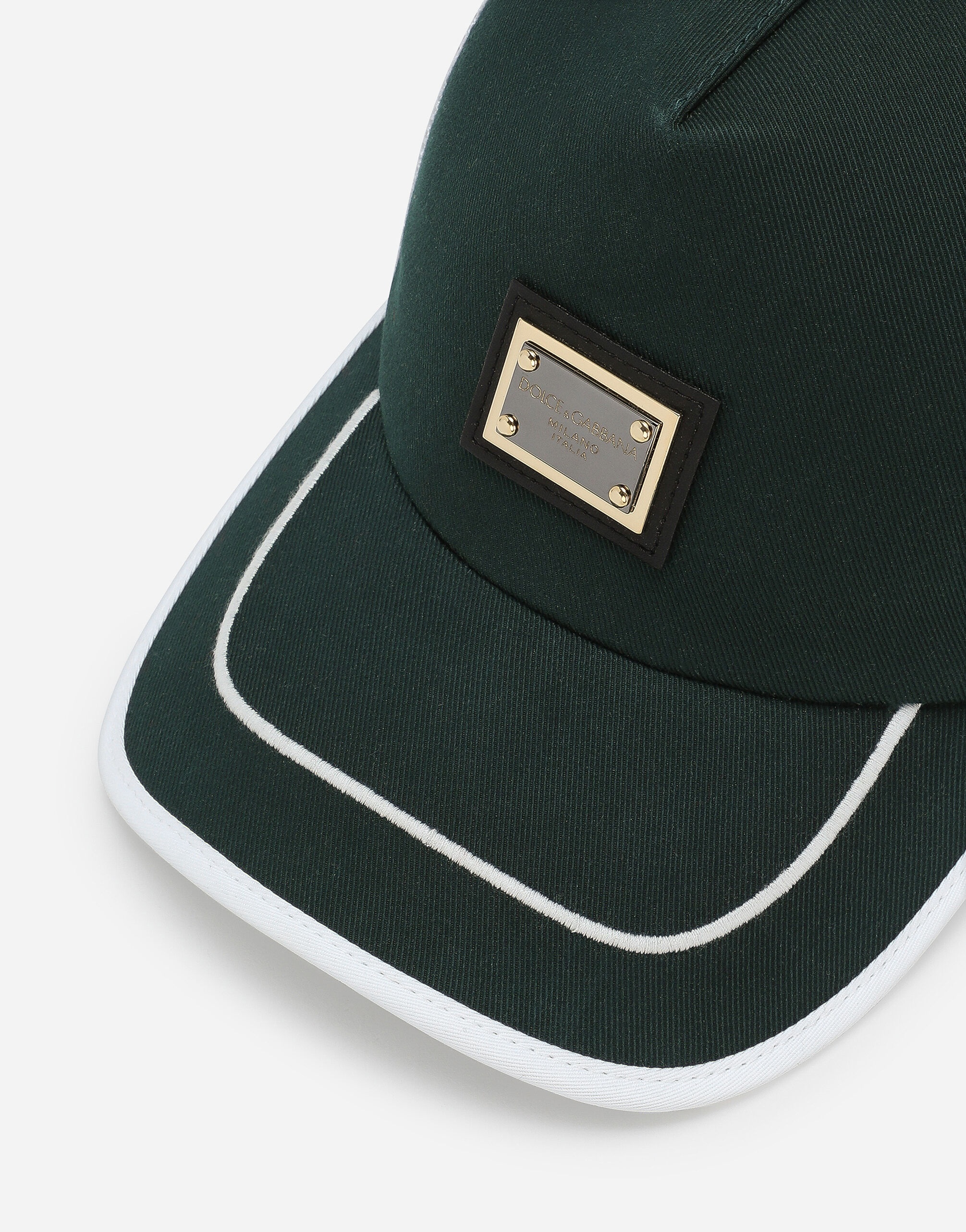 Cotton trucker hat with logo tag and mesh - 2