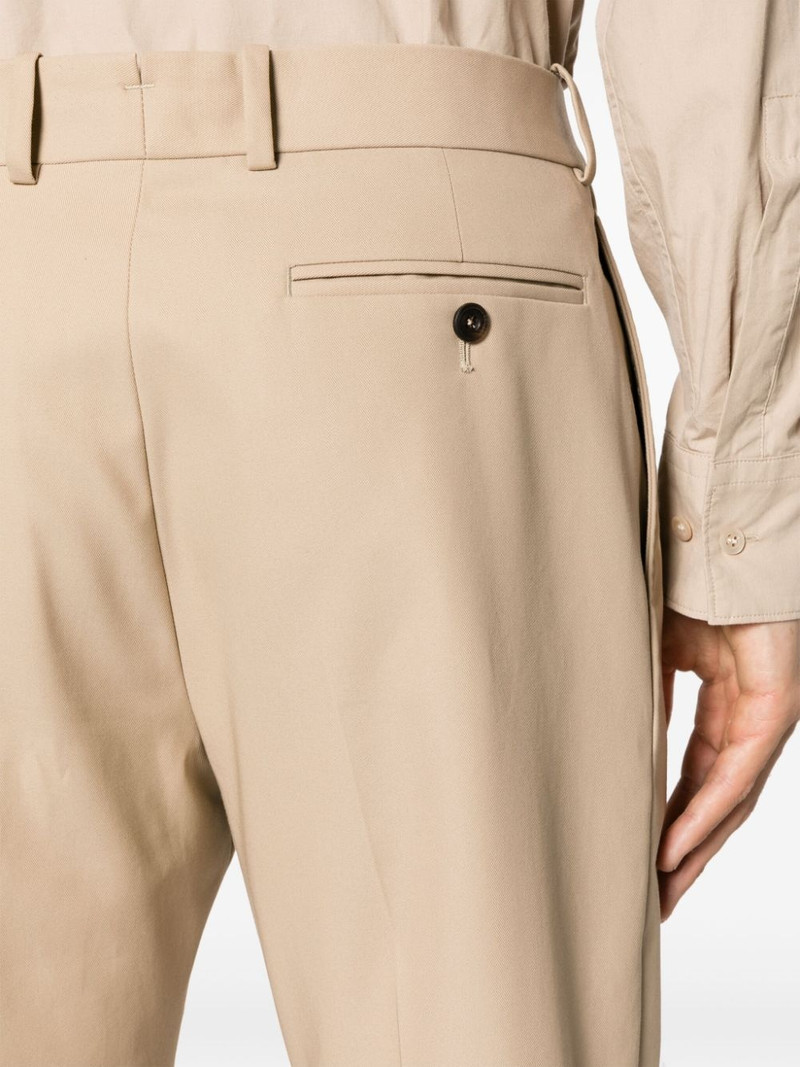 mid-rise twill-weave tailored trousers 5