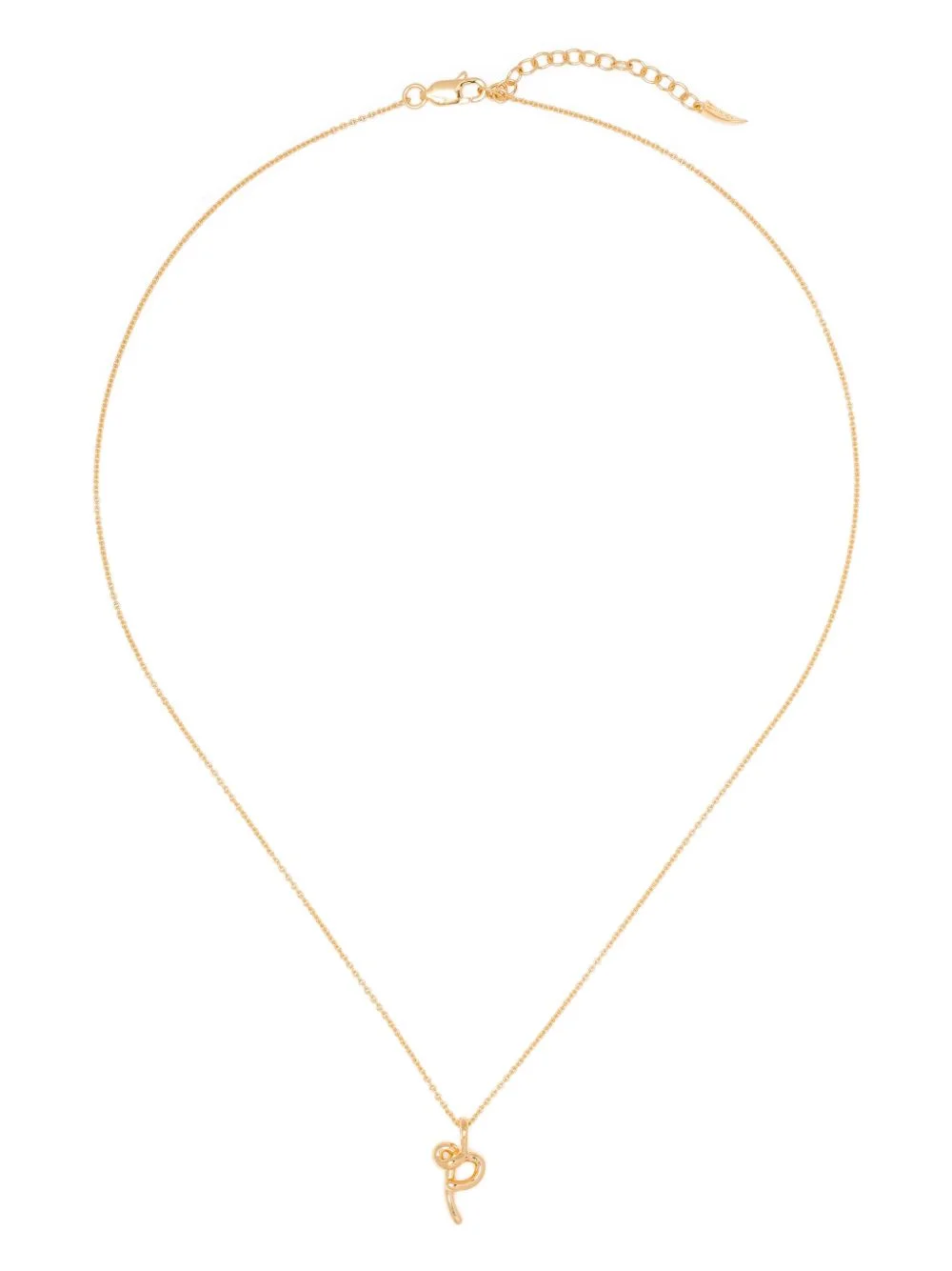 molten initial necklace - 1