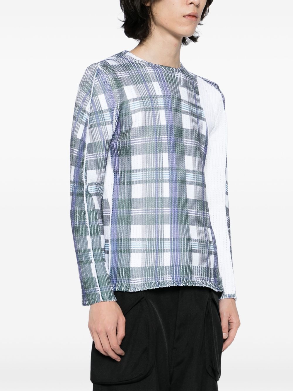 tartan check-print jumper - 3