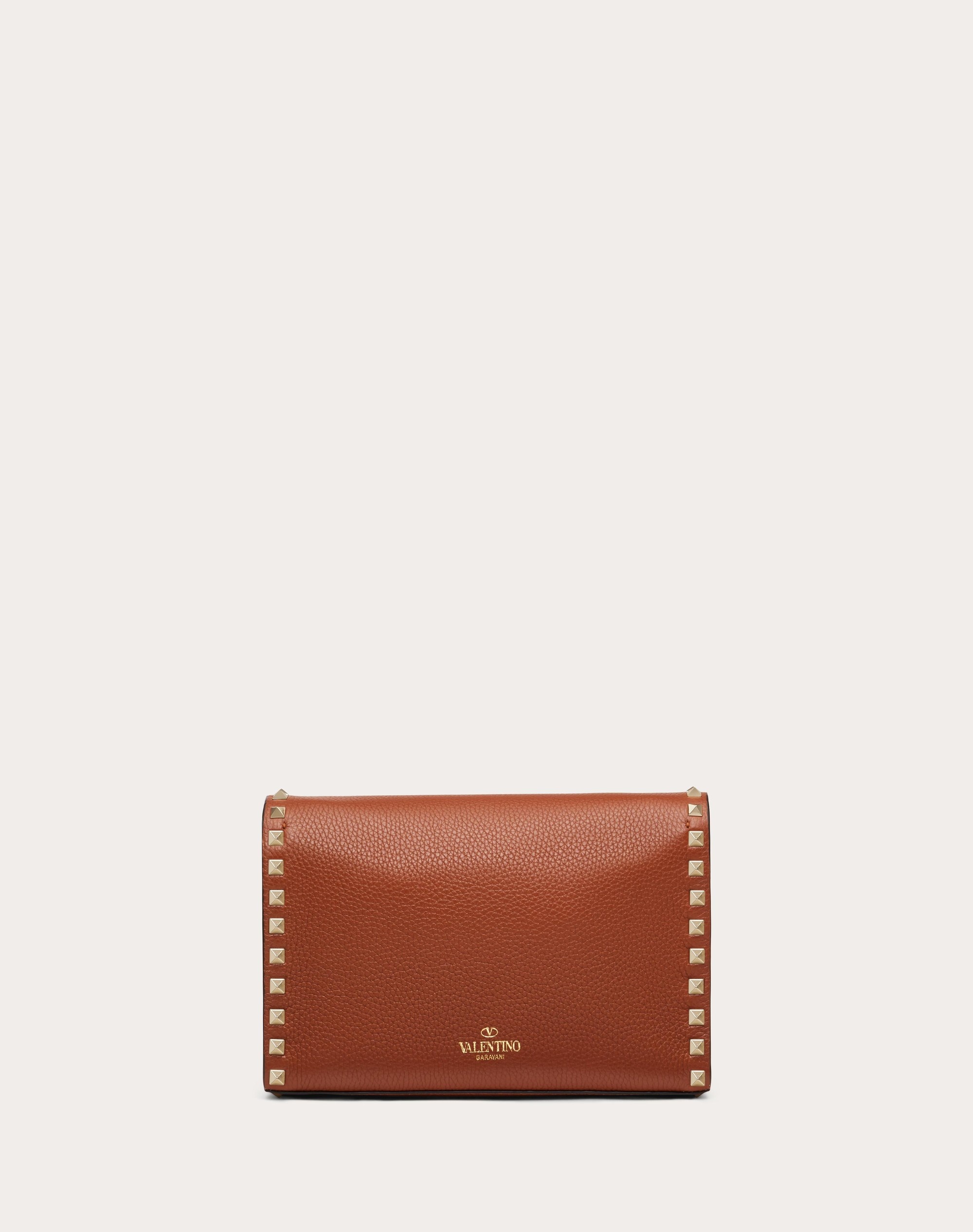 SMALL ROCKSTUD GRAINY CALFSKIN CROSSBODY BAG - 3