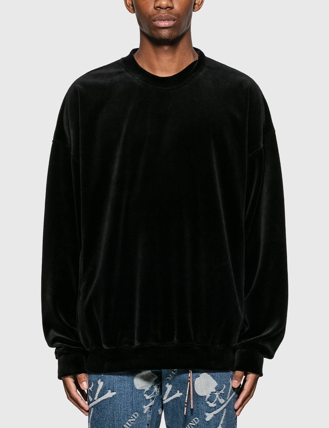 Velour Crewneck Sweatshirt - 2