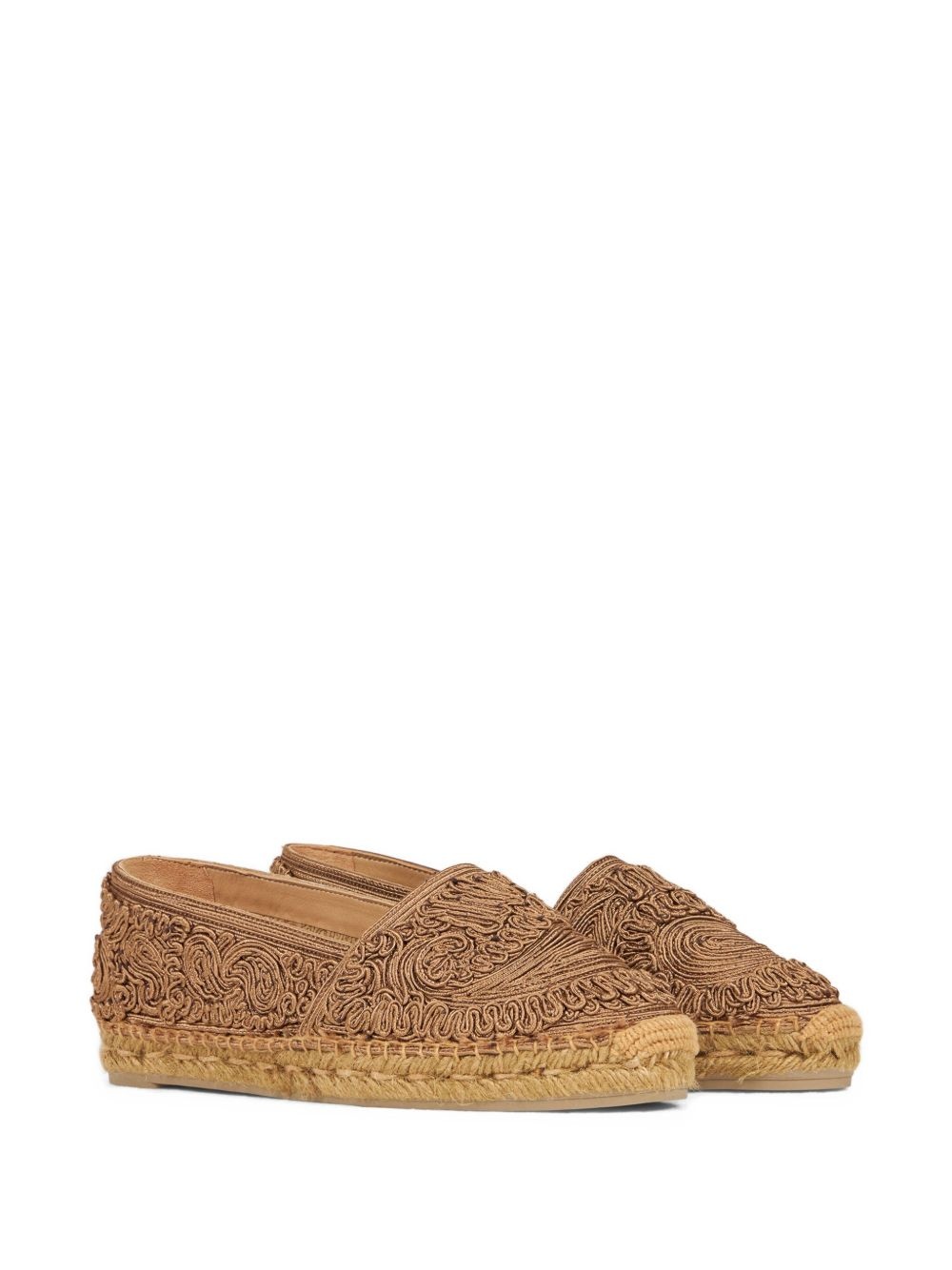 paisley embroidered espadrilles - 2