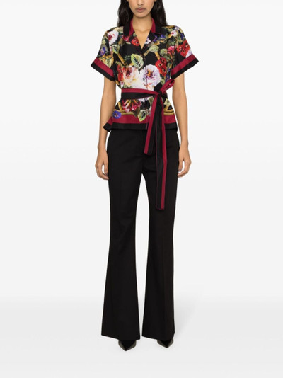 Dolce & Gabbana mid-rise twill flared trousers outlook