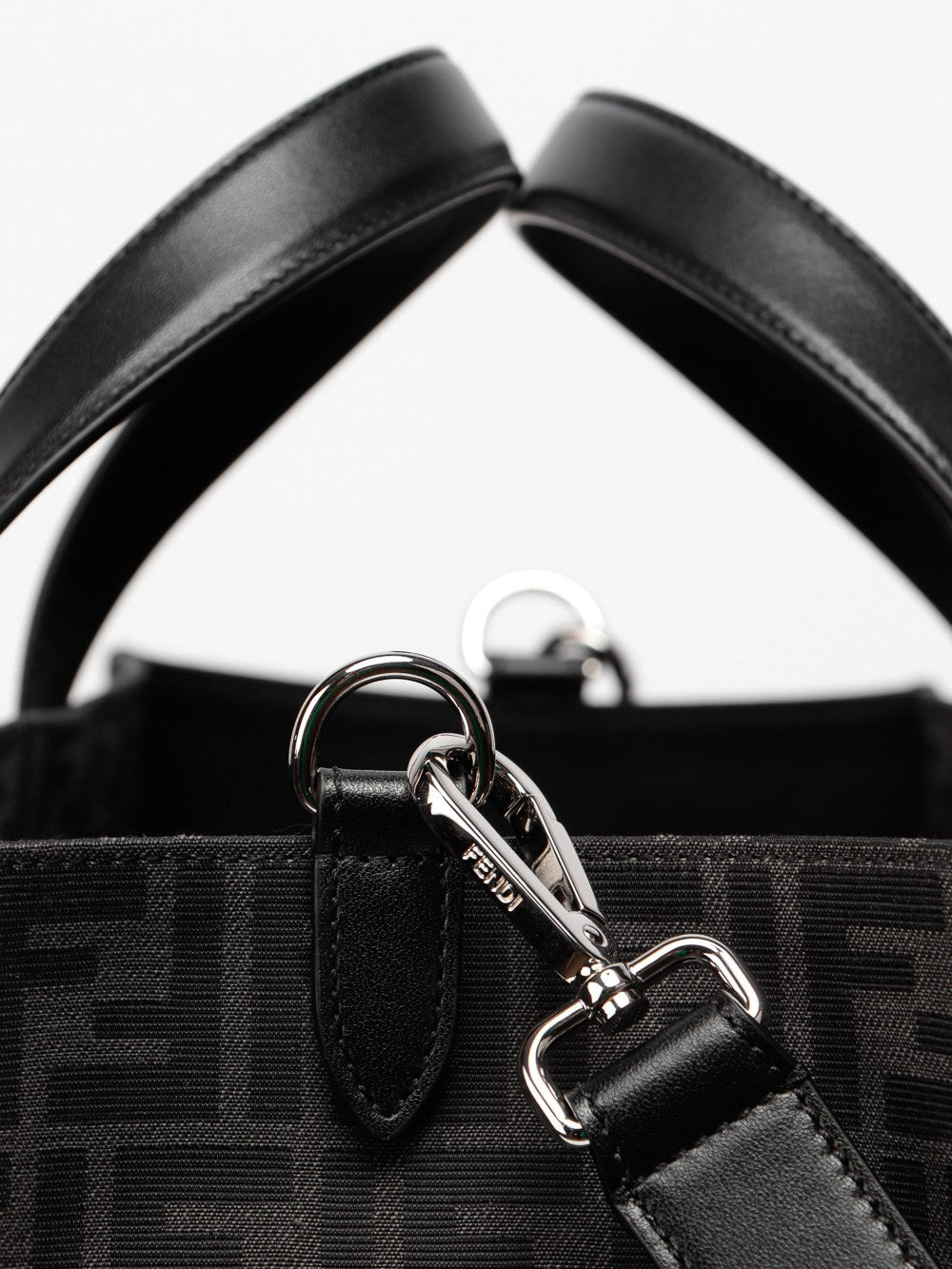 Fendi Men `Ff` Jacquard Shopper - 4