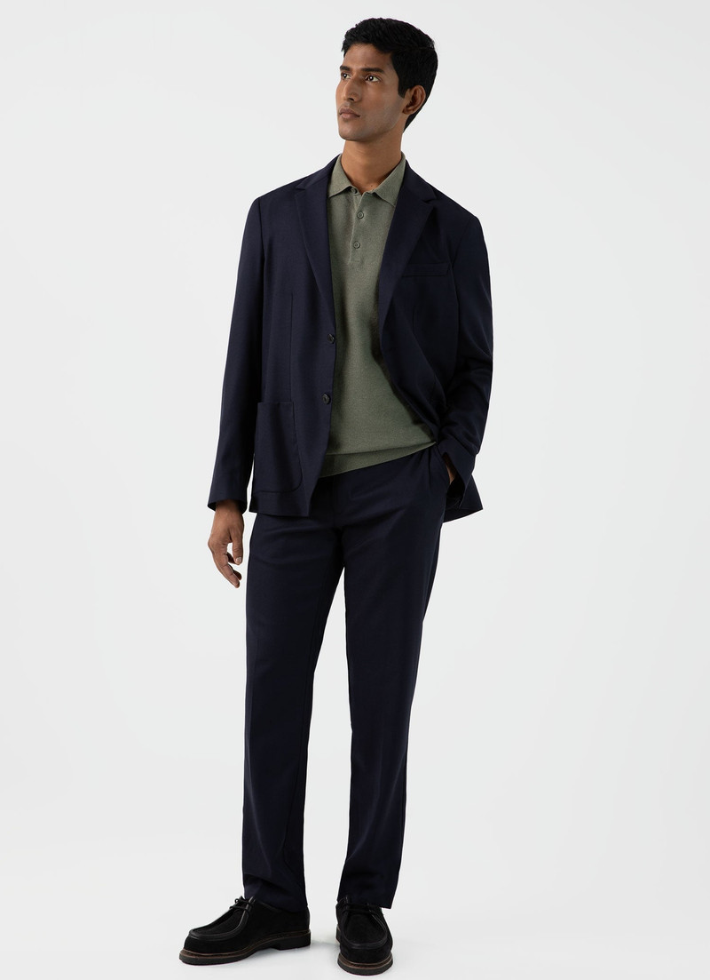 Sunspel Knit Polo Shirt outlook