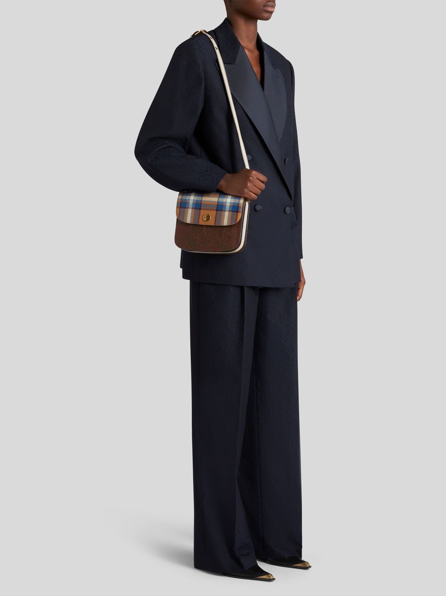 SMALL ETRO ESSENTIAL BAG WITH TARTAN PRINT - 2