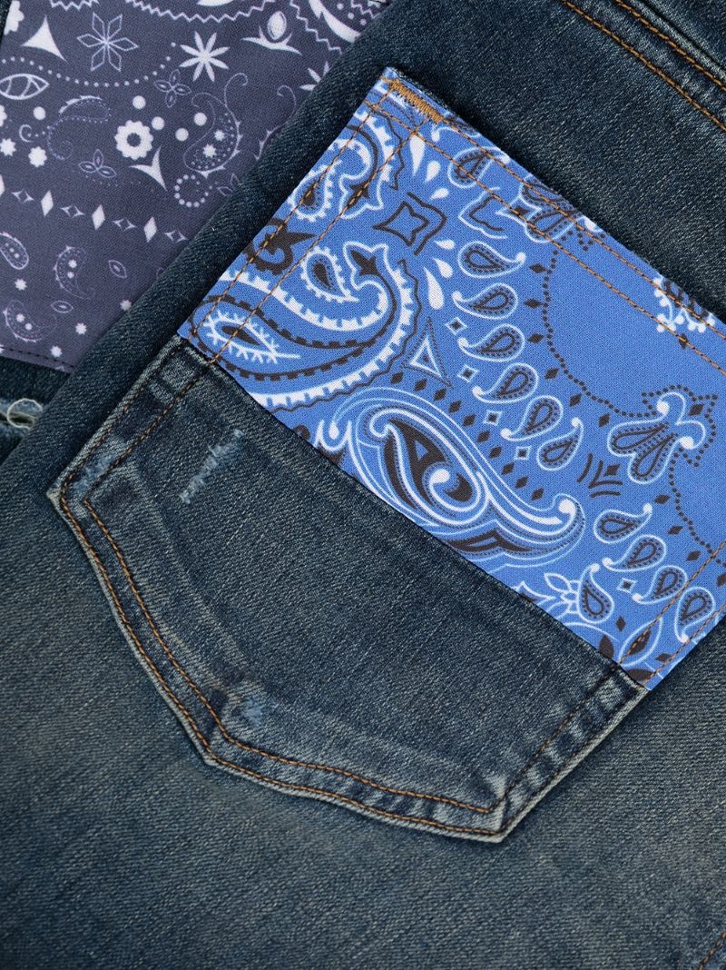 Bandana Artpatch skinny jeans - 7