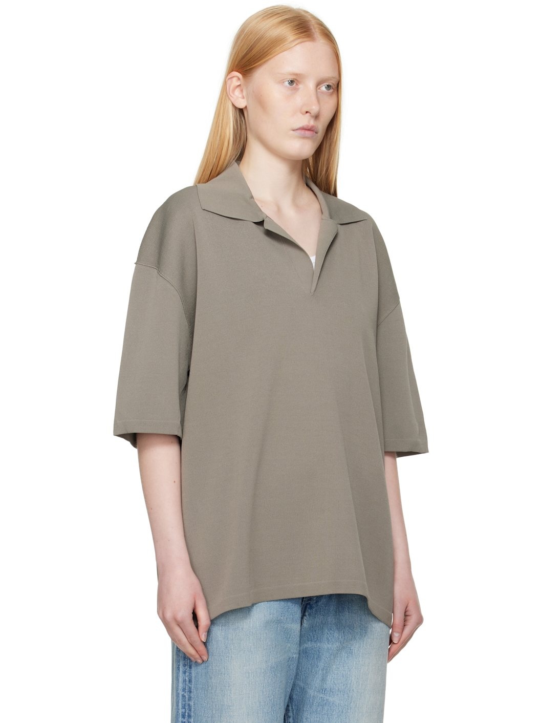 Taupe Short Sleeve Polo - 2