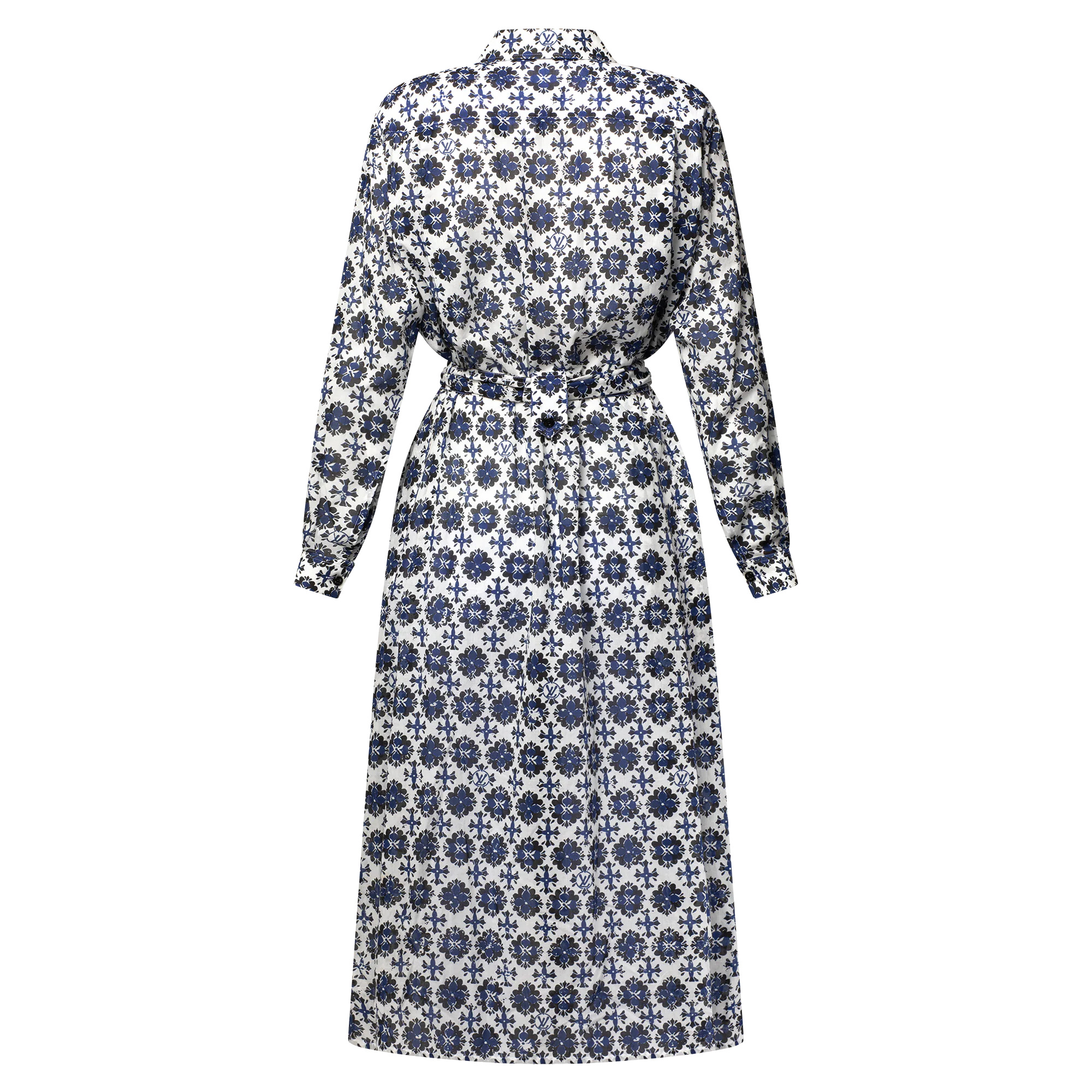 3D Monogram Tile Fil Coupé Shirt Dress - 3