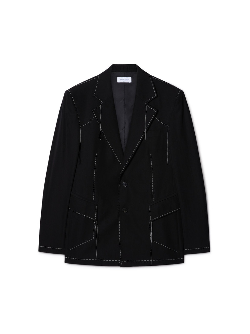 Black 00 Wool Blazer 1