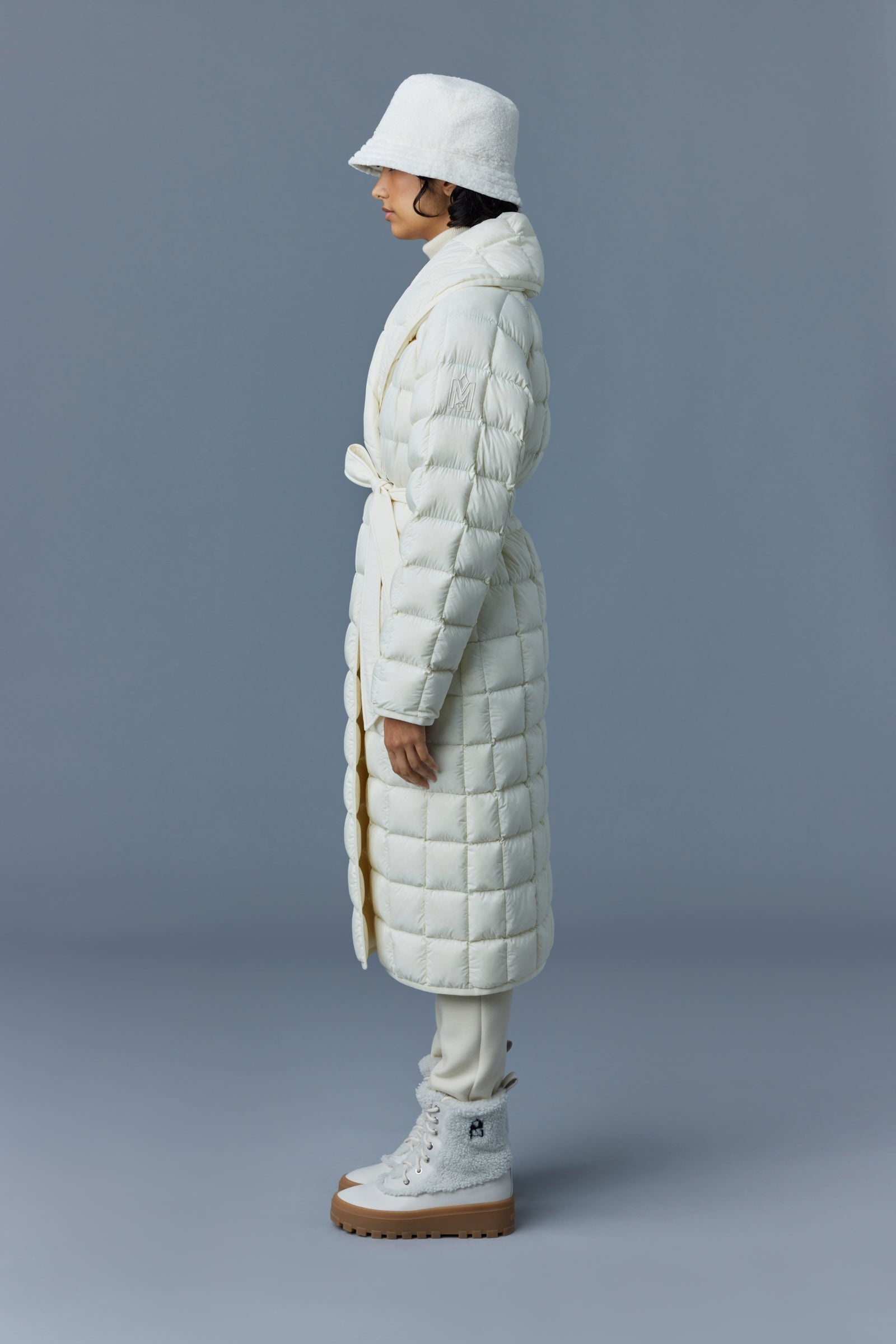 ALLEGRA Matte light down wrap coat - 3