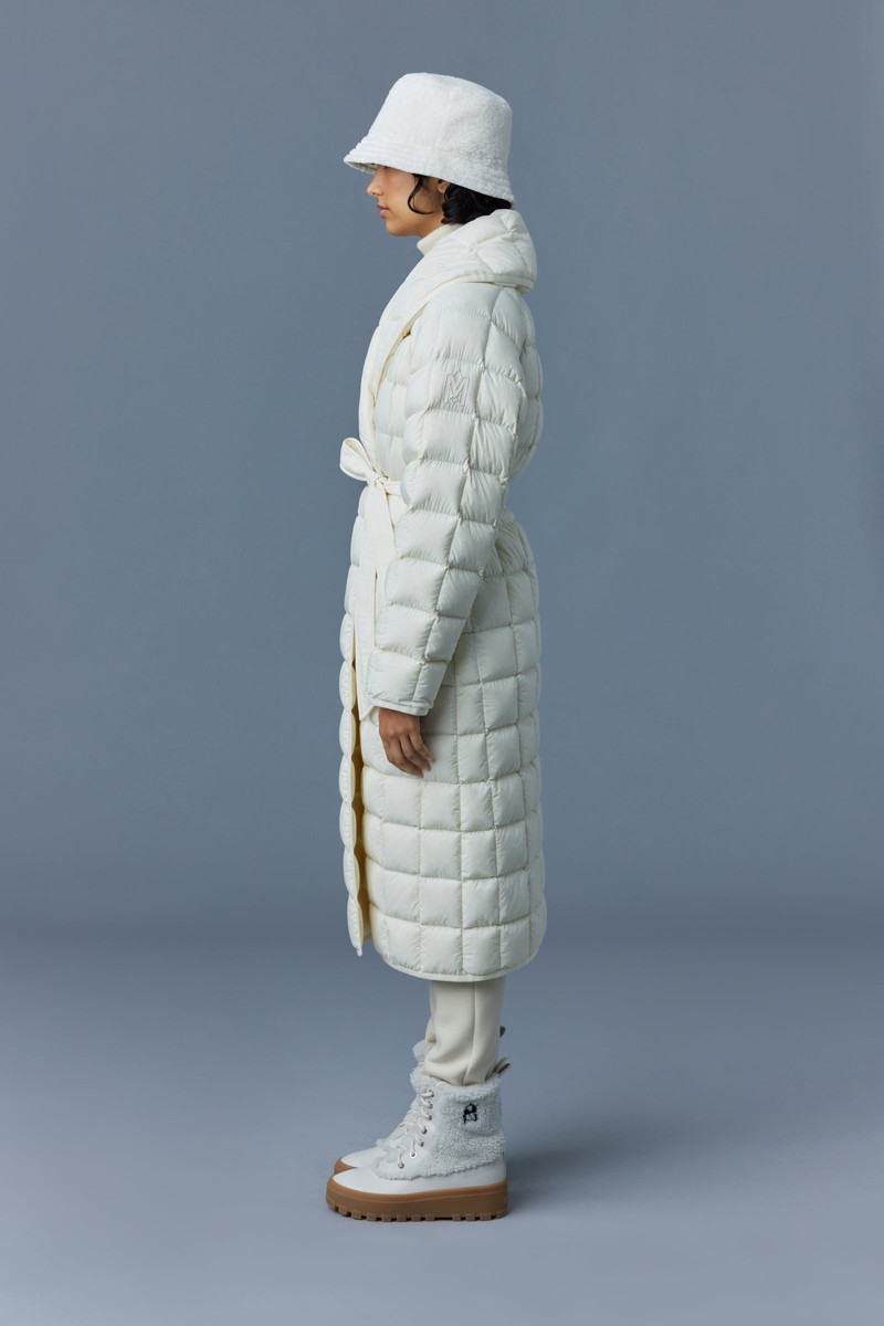 ALLEGRA Matte light down wrap coat 3