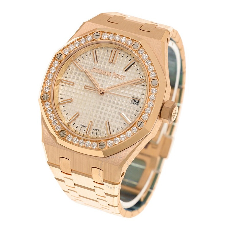 Audemars Piguet Royal Oak Automatic Diamond Silver Dial Ladies Watch 15551OR.ZZ.1356OR.04 - 3