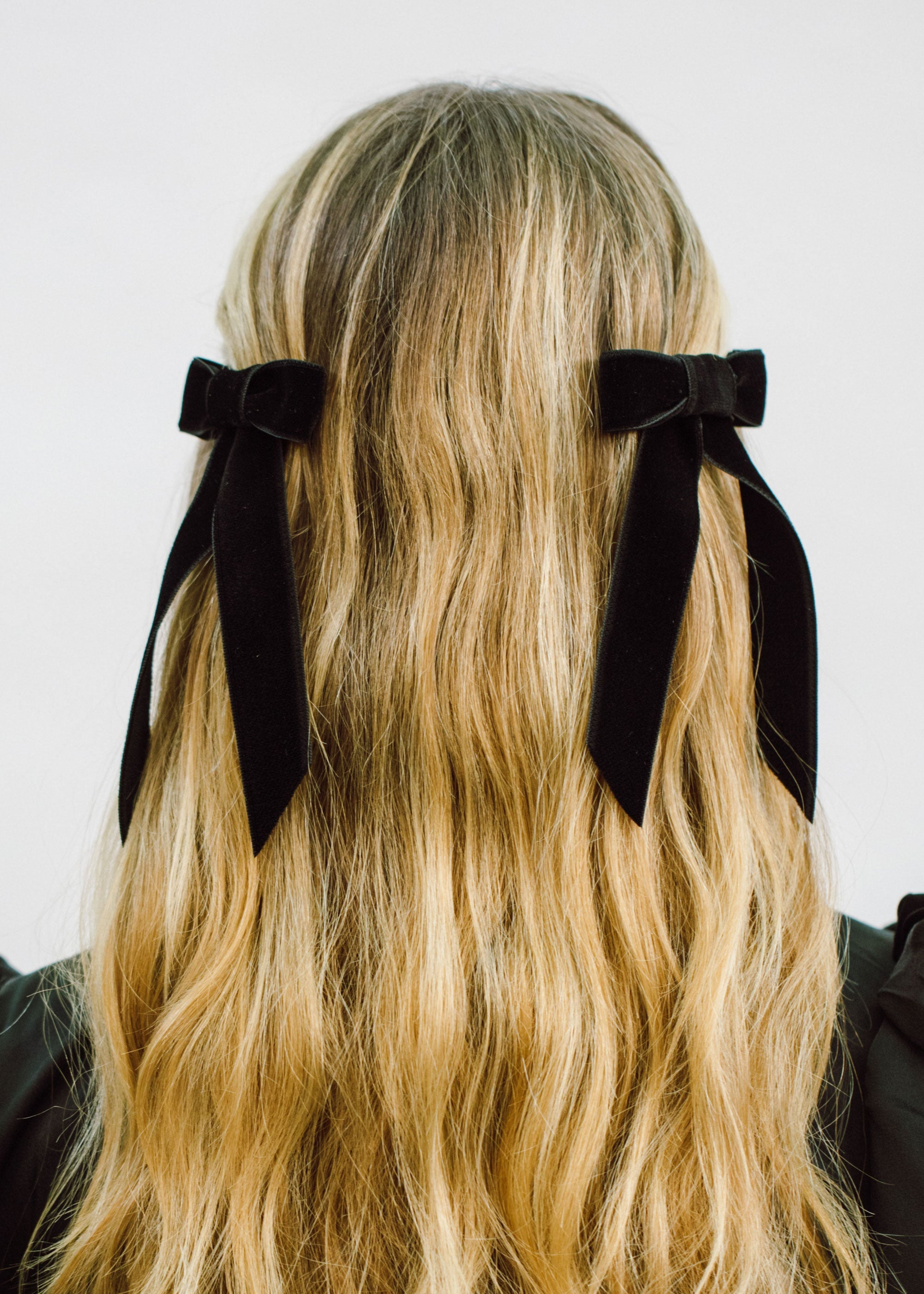 Velvet Bow Barrette - 5