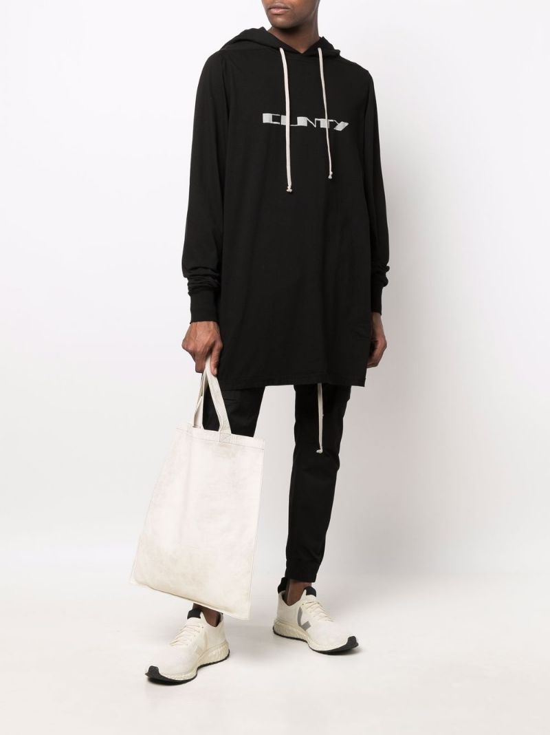 graphic-print organic cotton hoodie - 2